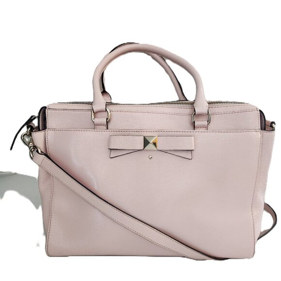 kate spade Handbags - Kate Spade NY Beacon Court Pink Faux Leather Shoulder Bag Purse